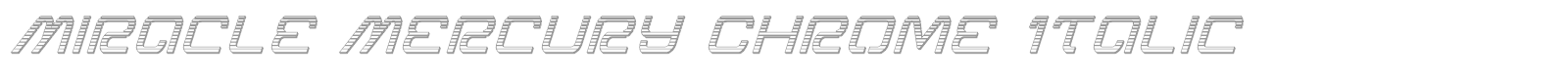 Miracle Mercury font preview