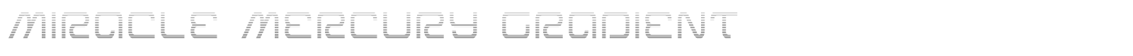 Miracle Mercury font preview