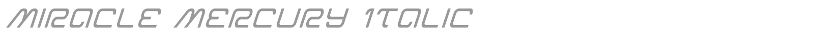 Miracle Mercury font preview