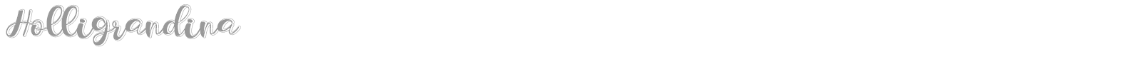 Holligrandina font preview