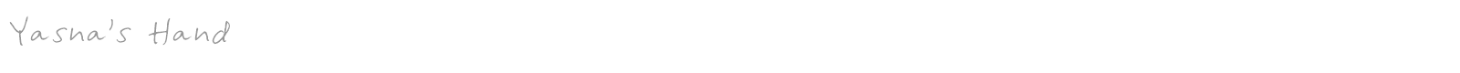 Yasna's Hand font preview