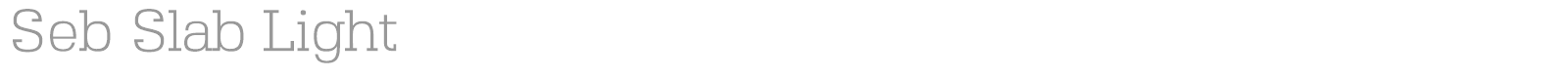 Seb Slab font preview