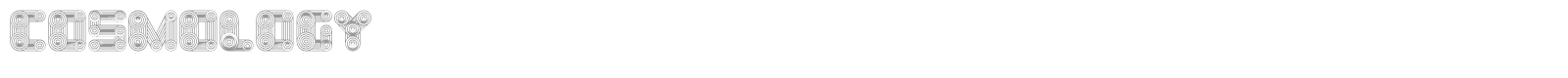 Cosmology font preview
