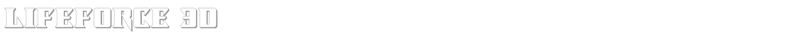 Lifeforce font preview