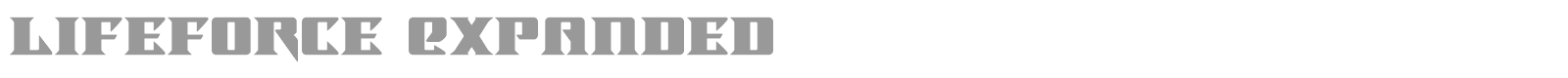 Lifeforce font preview
