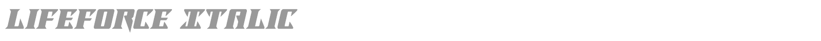 Lifeforce font preview