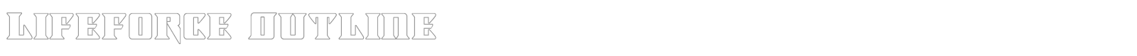 Lifeforce font preview