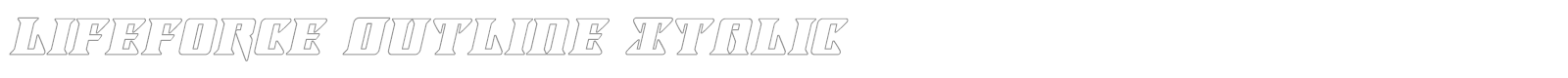 Lifeforce font preview