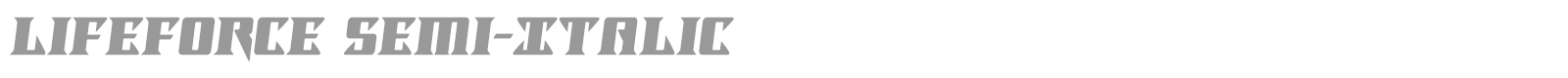 Lifeforce font preview