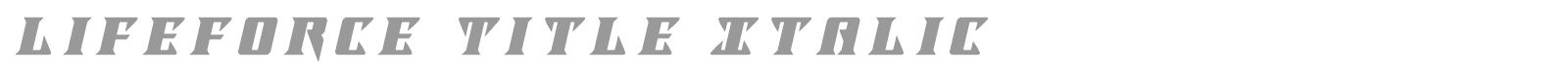 Lifeforce font preview