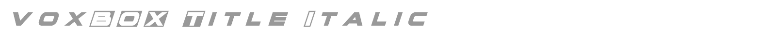 VoxBOX font preview
