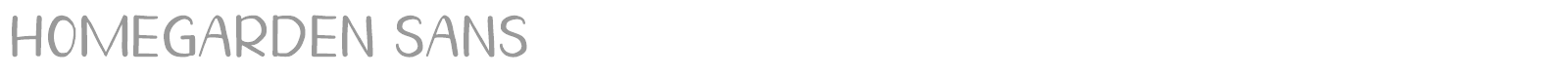 Homegarden Sans font preview