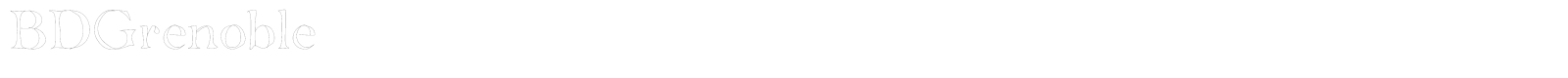 BD Grenoble font preview