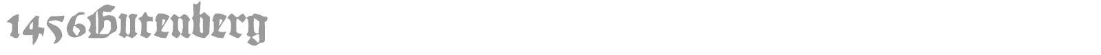 1456 Gutenberg font preview