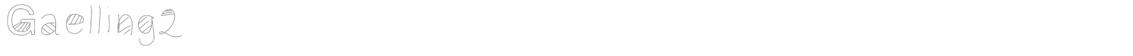 Gaelling 2 font preview
