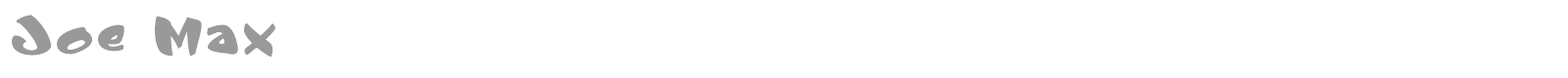 Joe Max font preview