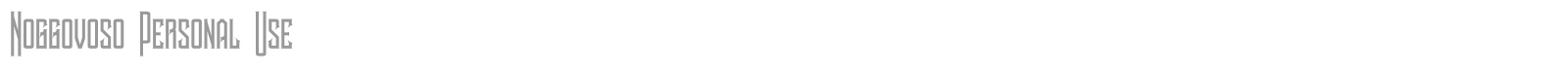 Noggovoso font preview