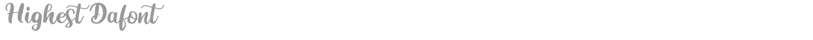 Highest font preview