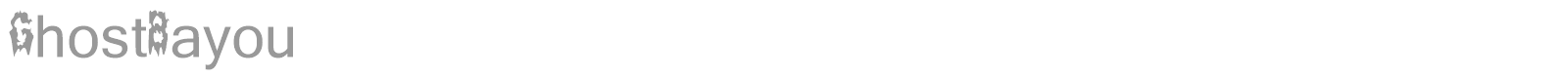 Ghost Bayou font preview