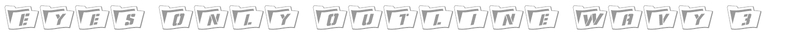 Eyes Only font preview