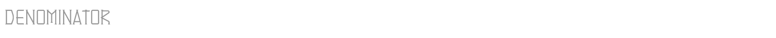 Denominator font preview