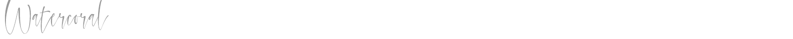 Watercoral font preview