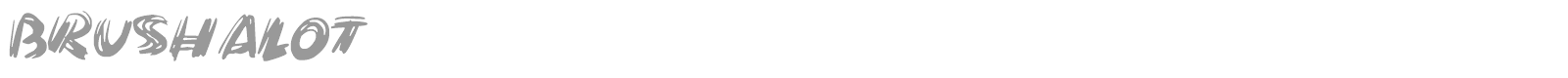Brushalot font preview