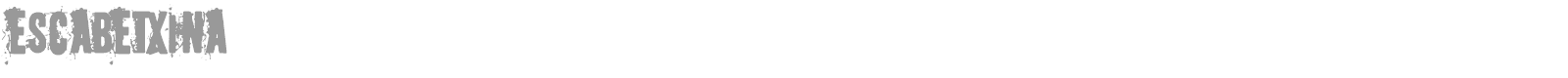 Escabetxina font preview
