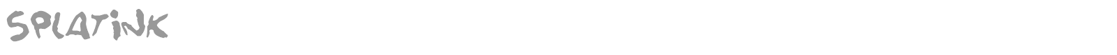 Splatink font preview