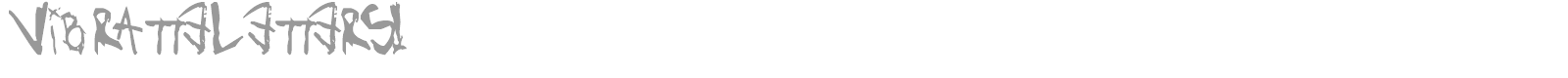 Vibratte Letters ! font preview