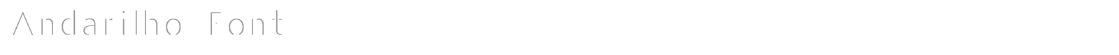 Andarilho font preview