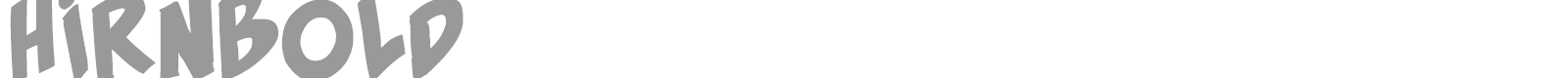 Hirn Bold font preview