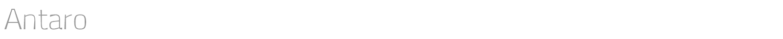 Antaro font preview