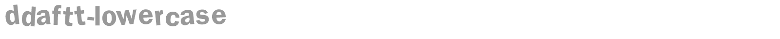 DdaftT font preview