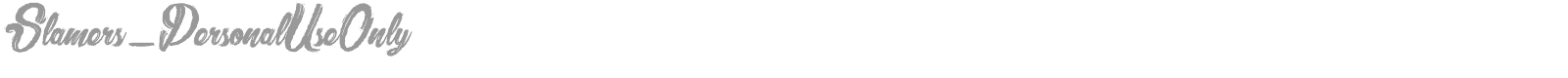 Slamers font preview