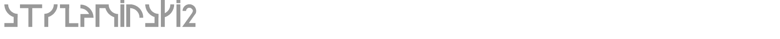 Strzeminski font preview