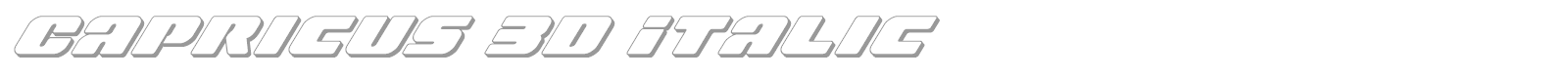 Capricus font preview