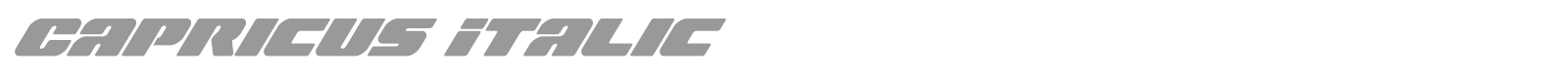 Capricus font preview