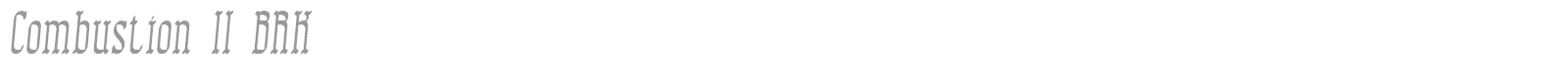 Combustion BRK font preview