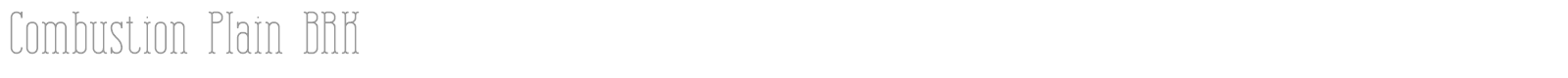 Combustion BRK font preview