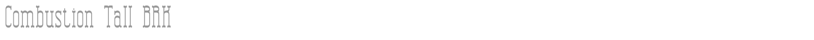 Combustion BRK font preview