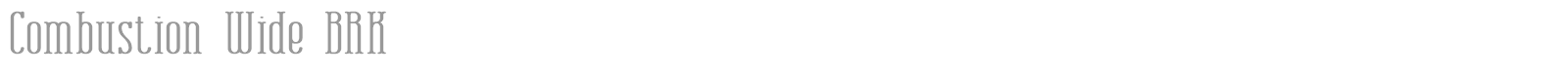 Combustion BRK font preview