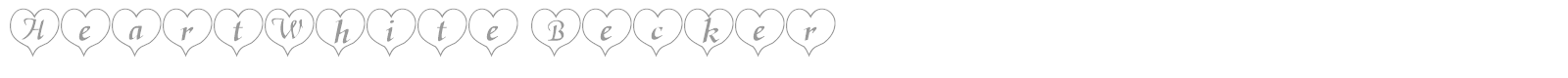 Heart Becker font preview