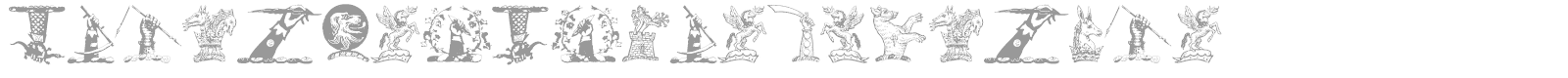 Helmbusch Crest Symbols font preview