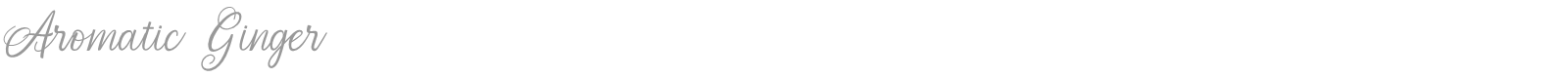 Aromatic Ginger font preview
