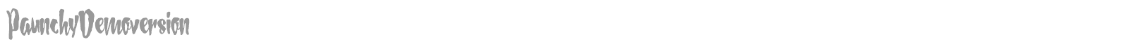 Paunchy font preview