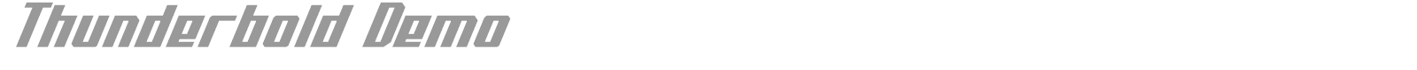 Thunderbold font preview