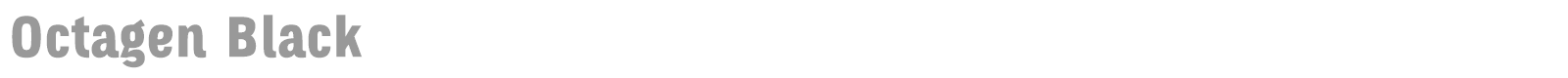 Octagen Black font preview
