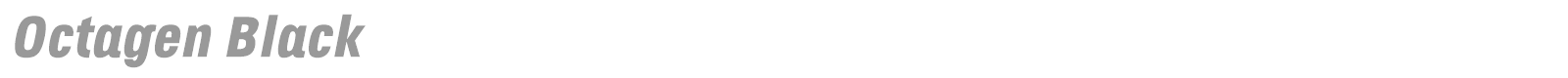 Octagen Black font preview