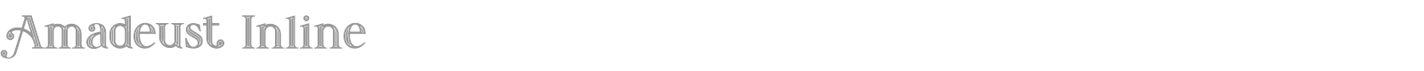 Amadeust font preview